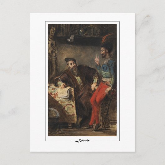 Eugène Delacroix #718 - Fine Art Postcard Postkarte (Vorderseite)