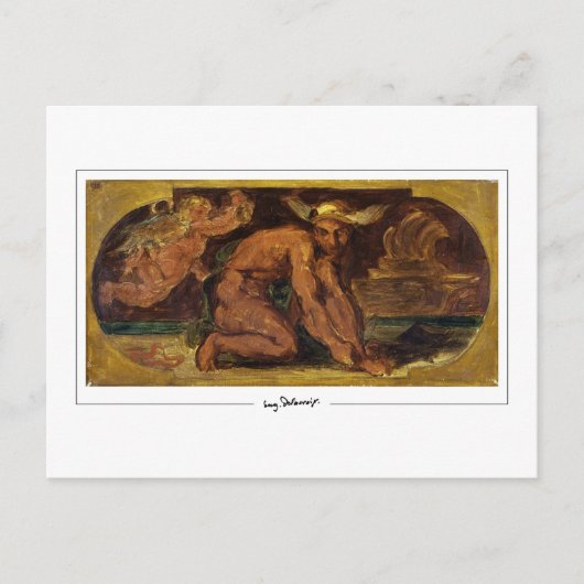 Eugène Delacroix #720 - Fine Art Postcard Postkarte (Vorderseite)