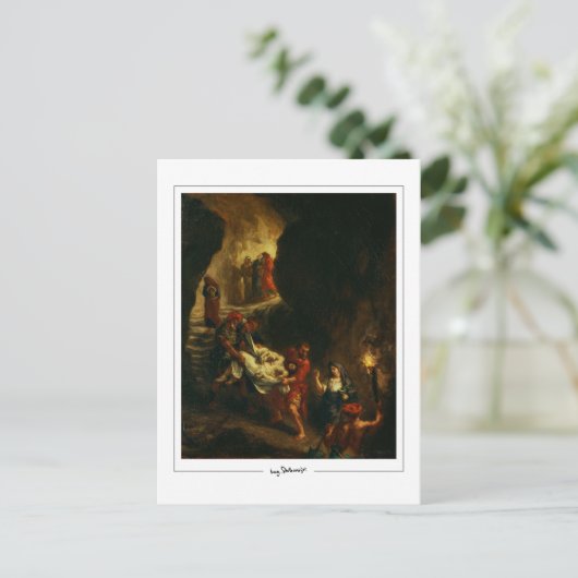 Eugène Delacroix #726 - Fine Art Postcard Postkarte (Stehend Vorderseite)