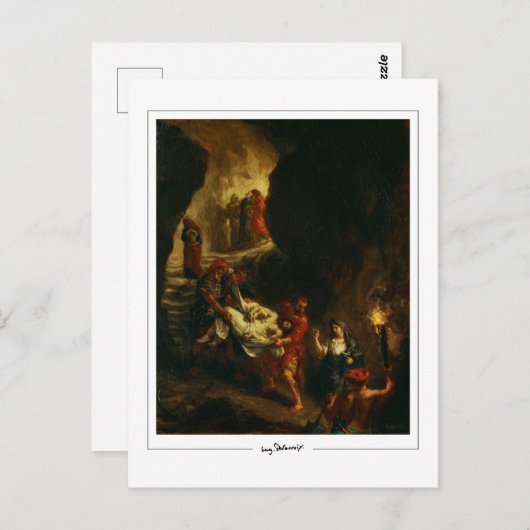 Eugène Delacroix #726 - Fine Art Postcard Postkarte (Vorne/Hinten)