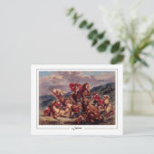 Eugène Delacroix #97 - Fine Art Postcard Postkarte (Stehend Vorderseite)