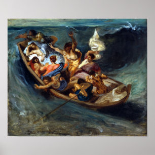 Eugène Delacroix Christus am Meer von Galiläa Poster