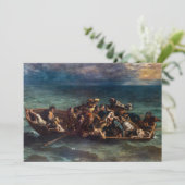 Eugene Delacroix - Das Schiffswrack von Don Juan Dankeskarte (Stehend Vorderseite)