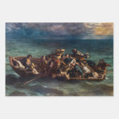 Eugene Delacroix - Das Schiffswrack von Don Juan Geschenkpapier Set (Vorderseite)