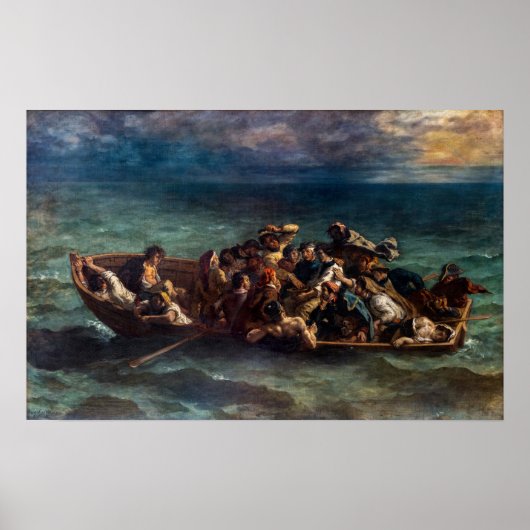 Eugene Delacroix - Das Schiffswrack von Don Juan Poster (Vorne)