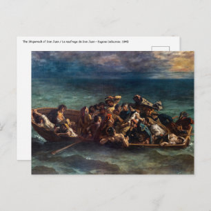 Eugene Delacroix - Das Schiffswrack von Don Juan Postkarte