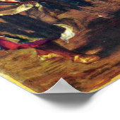 Eugene Delacroix - Der Sultan von Marokko Poster (Ecke)