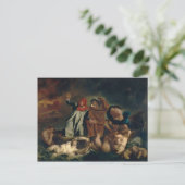 Eugene Delacroix - Die Barque von Dante Postkarte (Stehend Vorderseite)
