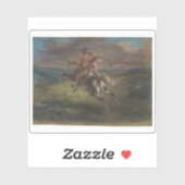 Eugène Delacroix - Die Bildung der Achilles Aufkleber (Blatt)