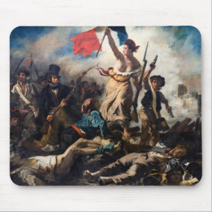 Eugene Delacroix - die Freiheit, die das Volk führ Mousepad