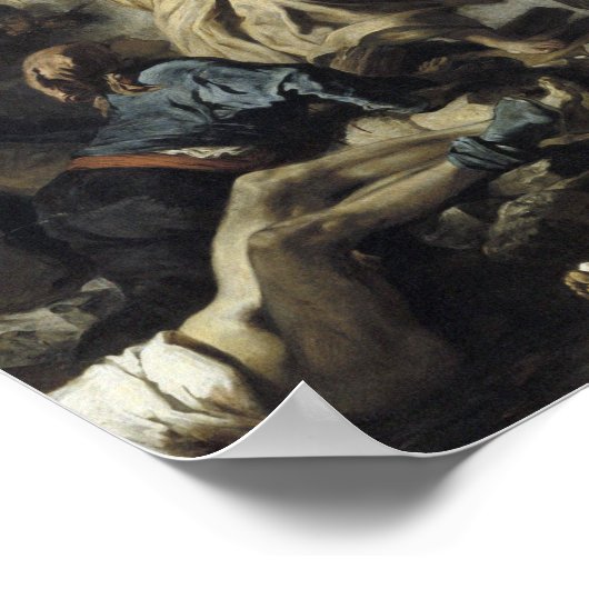 Eugene Delacroix - Die Freiheit führt das Volk an Poster (Ecke)