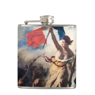 Eugene Delacroix - Die Freiheit führt das Volk Flachmann