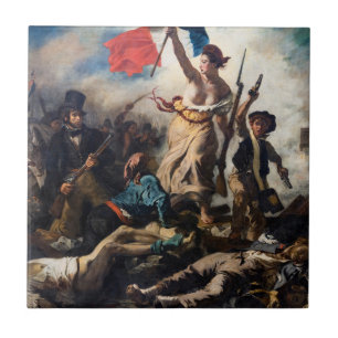 Eugene Delacroix - Die Freiheit führt das Volk Fliese