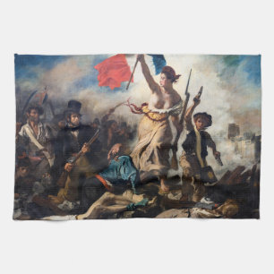 Eugene Delacroix - Die Freiheit führt das Volk Geschirrtuch