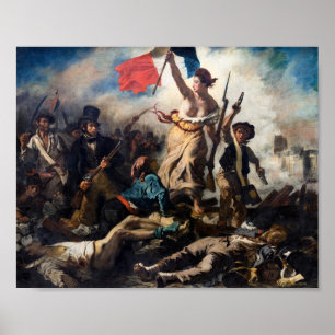 Eugene Delacroix - Die Freiheit führt das Volk Poster