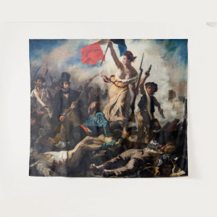 Eugene Delacroix - Die Freiheit führt das Volk Wandteppich