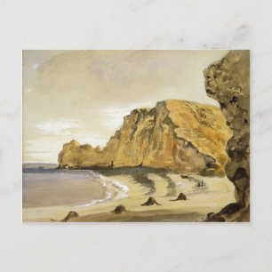 Eugene Delacroix: Die Porte d'Amont, Etretat Postkarte
