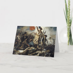 Eugene Delacroix - Freiheit führt Menschen Karte