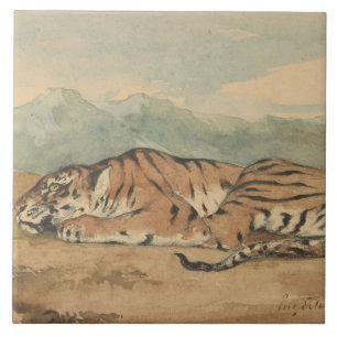 Eugene Delacroix - königlicher Tiger Fliese