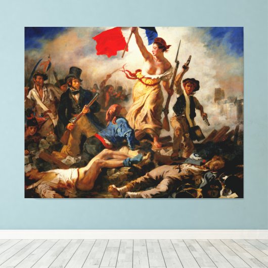 EUGENE DELACROIX Liberty Leading the People 1830 - Leinwanddruck (Insitu (Holzboden))