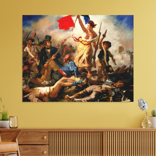 EUGENE DELACROIX Liberty Leading the People 1830 - Leinwanddruck (Insitu (Wohnzimmer))