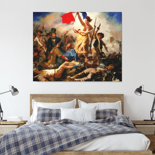 EUGENE DELACROIX Liberty Leading the People 1830 - Leinwanddruck (Insitu (Schlafzimmer))