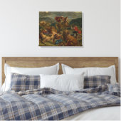 Eugene Delacroix - Lion Hunt Leinwanddruck (Insitu (Schlafzimmer))