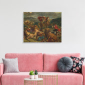Eugene Delacroix - Lion Hunt Leinwanddruck (Insitu (Wohnzimmer))