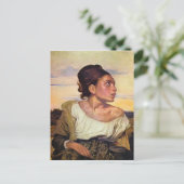 Eugène Delacroix - Orphan im Friedhof Postkarte (Stehend Vorderseite)