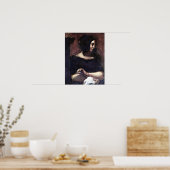 Eugene Delacroix - Portrait von George Sand Poster (Küche)