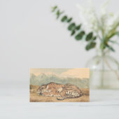 Eugene Delacroix - Royal Tiger Visitenkarte (Stehend Vorderseite)