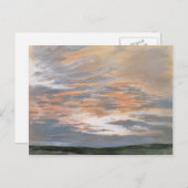 Eugene Delacroix - Studie über den Himmel bei Suns Postkarte (Vorne/Hinten)