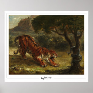 Eugène Delacroix Zedign Art Poster #16