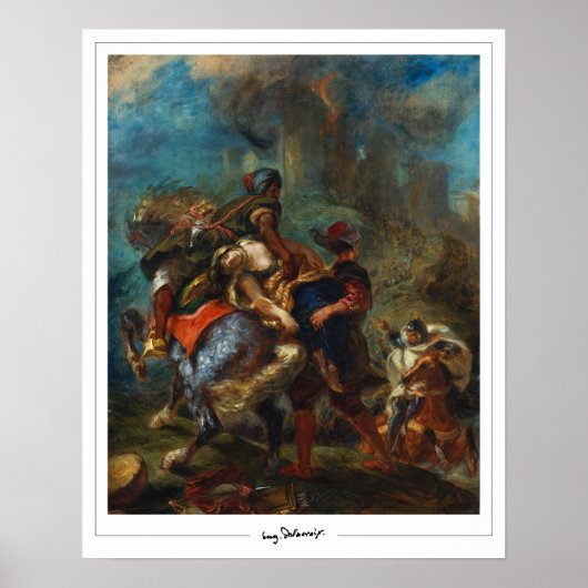 Eugène Delacroix Zedign Art Poster #3 (Vorne)
