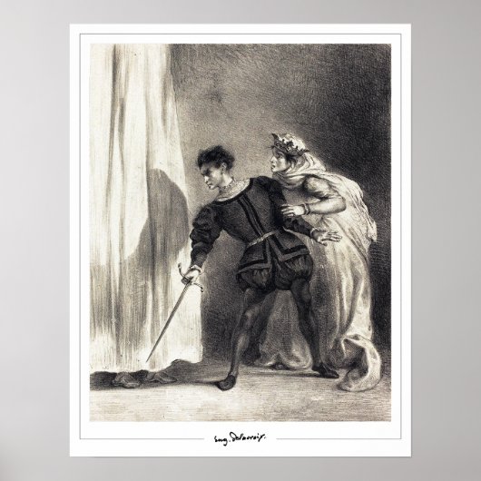 Eugène Delacroix Zedign Art Poster #342 (Vorne)