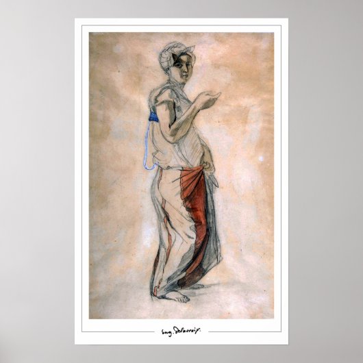 Eugène Delacroix Zedign Art Poster #367 (Vorne)