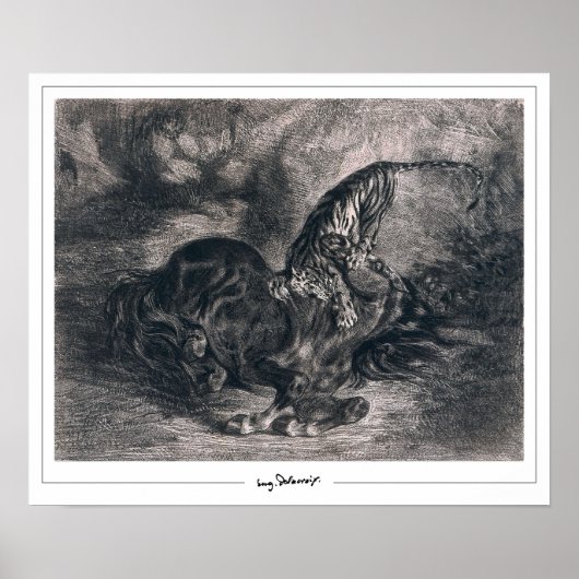 Eugène Delacroix Zedign Art Poster #490 (Vorne)