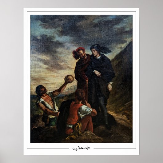 Eugène Delacroix Zedign Art Poster #493 (Vorne)