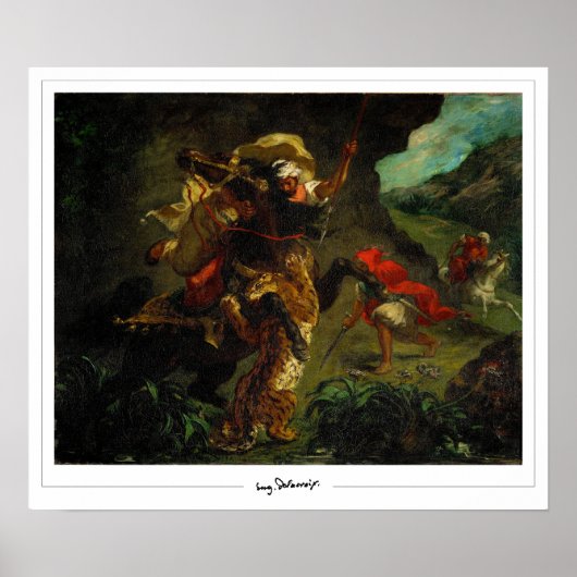 Eugène Delacroix Zedign Art Poster #5 (Vorne)