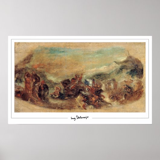 Eugène Delacroix Zedign Art Poster #517 (Vorne)