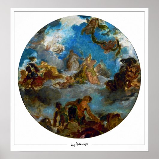 Eugène Delacroix Zedign Art Poster #616 (Vorne)