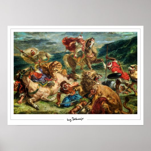 Eugène Delacroix Zedign Art Poster #622 (Vorne)