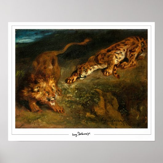 Eugène Delacroix Zedign Art Poster #637 (Vorne)