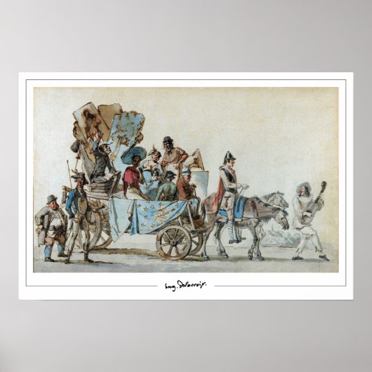 Eugène Delacroix Zedign Art Poster #644 (Vorne)