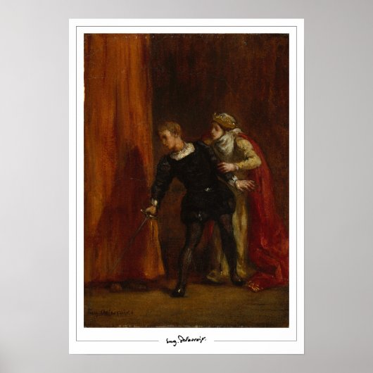 Eugène Delacroix Zedign Art Poster #716 (Vorne)