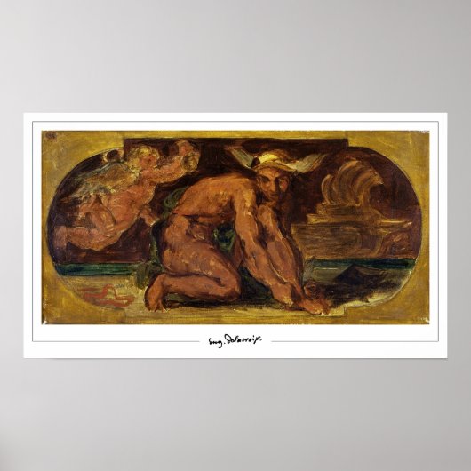 Eugène Delacroix Zedign Art Poster #720 (Vorne)