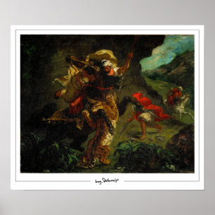 Eugène Delacroix Zedign Kunstposter #5 Poster