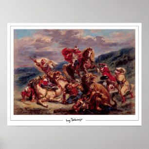 Eugène Delacroix Zedign Kunstposter #97 Poster