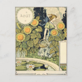 Eugène Grasset août Postkarte