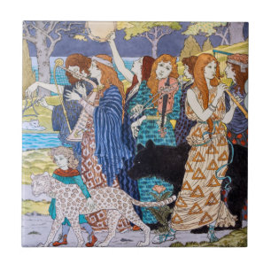Eugene Grasset - Harmonie Dekoratives Panel Fliese